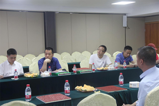 中建五局華南設計研究院等一行蒞臨遠洋體育參觀指導