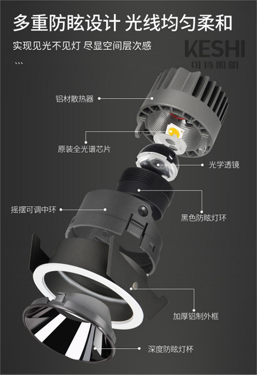 新品發(fā)布 KESHI可詩照明全光譜射燈與您相見!